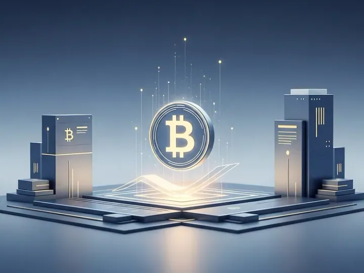 Концептуальна ілюстрація зростання та цінності Bitcoin