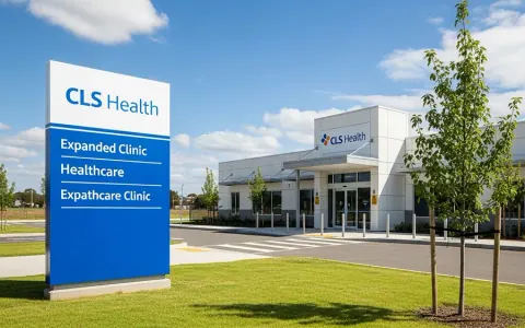 Зовнішній вигляд сучасної клініки CLS Health у новому приміщенні в Північному Сайпресі.