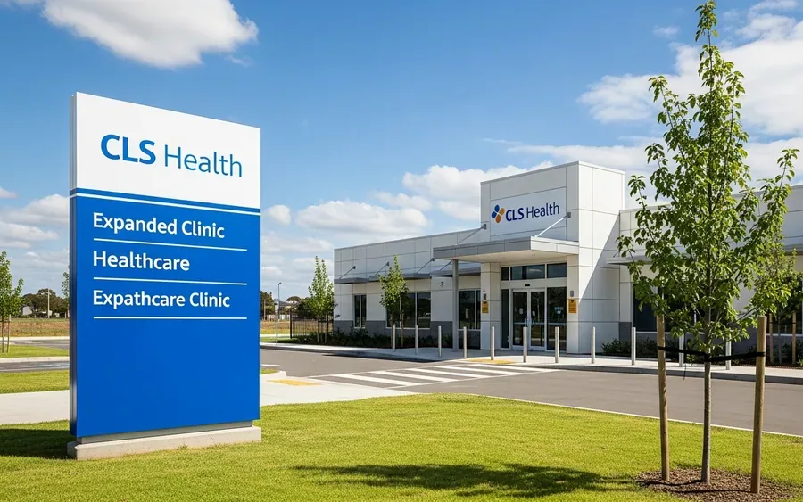 Зовнішній вигляд сучасної клініки CLS Health у новому приміщенні в Північному Сайпресі.