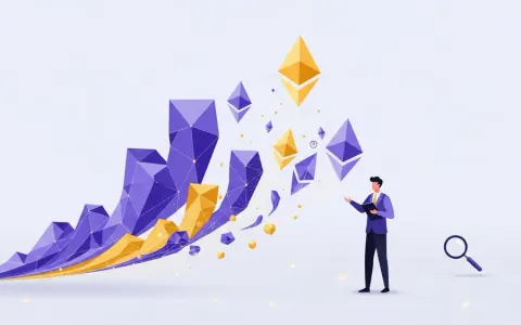 Концептуальна ілюстрація зростання цифрової вартості Ethereum