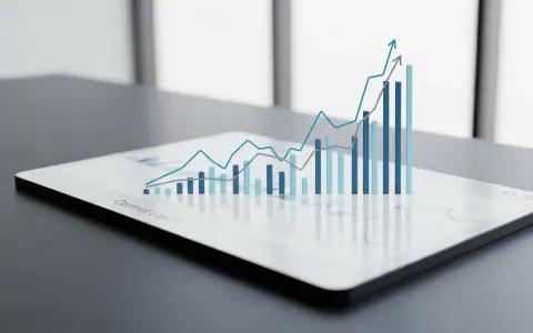 Концептуальне зображення, що поєднує елементи сучасного цифрового інтерфейсу дизайну з абстрактними фінансовими показниками, які візуально вказують на переоцінку.