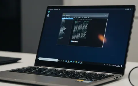 Екран ноутбука AMD Ryzen з виводом системних метрик інструменту `test_amd_pmf` у терміналі.