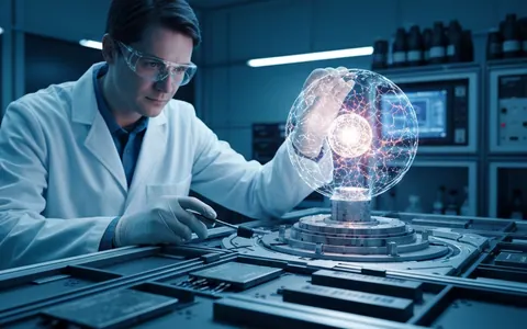 Візуалізація зростання ринку хмарних обчислень з елементами штучного інтелекту, гібридних хмар та потоків даних, що символізують інновації та взаємозв'язок.