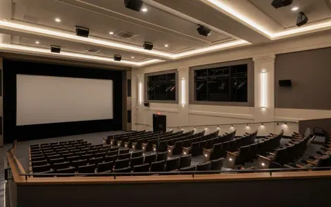 Інтер'єр оновленого кінотеатру в Боулдері, готового до кінофестивалю Sundance