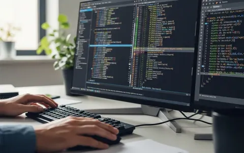 Робоче місце розробника з кодом ядра Linux на екрані та рукою людини, що символізує взаємодію ШІ та людського контролю