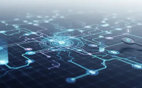 Концептуальна ілюстрація мережі криптовалютних транзакцій з елементами аналізу