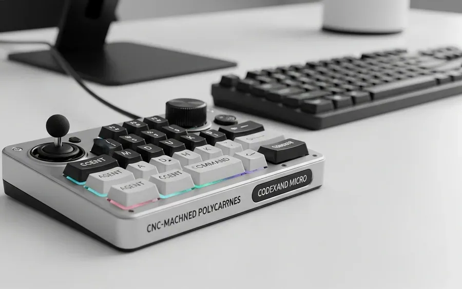 Міні-клавіатура OpenAI Codex Micro на сучасному робочому столі