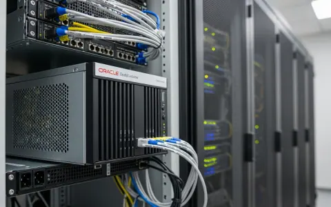 Компактна 8U система Oracle Data Infrastructure Cloud@Customer X11, встановлена у серверній кімнаті замовника