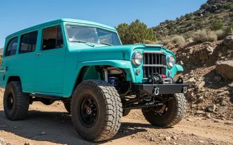 Модифікований Willys Wagon 1963 року на позашляховій трасі