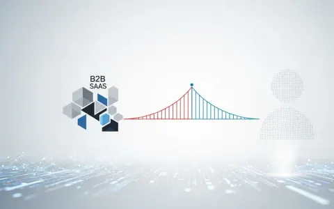 Концептуальна ілюстрація, що показує зв'язок між B2B SaaS технологіями та технічною аудиторією через інфлюенсер-маркетинг.