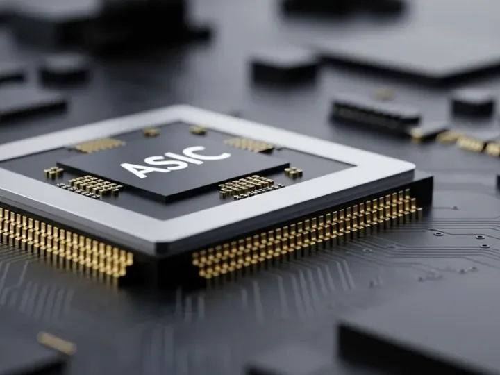Зображення ASIC-чіпа, що символізує технологію ASIC UltraBoost