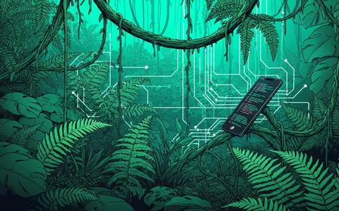 Концептуальне зображення потоку даних від технологічних компаній та міст до центральної ШІ-платформи, що символізує інтеграцію та аналіз інформації.