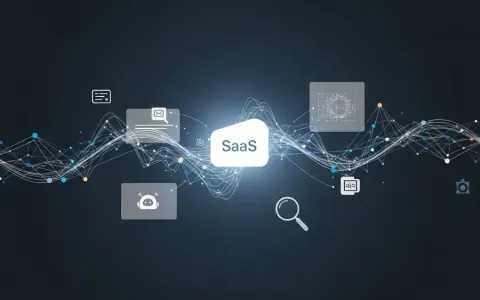 Концептуальна ілюстрація інтеграції штучного інтелекту в SaaS