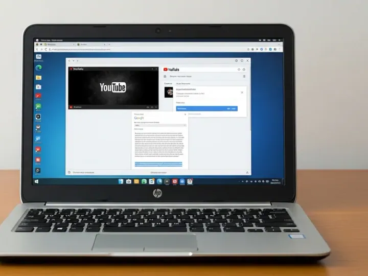 Ноутбук HP Pavilion m6 2012 року з відкритим робочим столом Bodhi Linux та кількома вкладками браузера