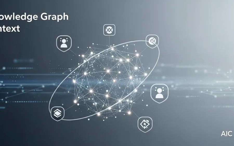 Концептуальна ілюстрація графа знань, що надає контекст AI-агентам тестування