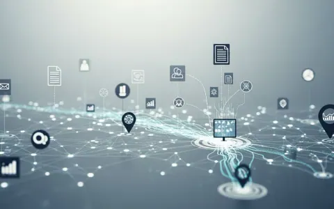 Концептуальна ілюстрація складної мережі потоків даних та аналітичних інструментів, що об'єднують різнорідні джерела інформації.