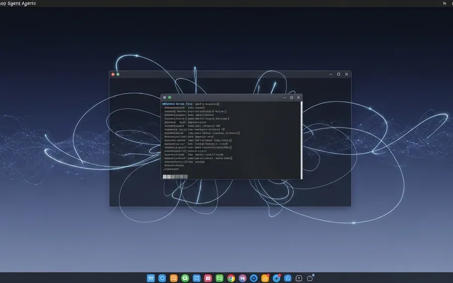 Концептуальна ілюстрація налаштування Linux-десктопу за допомогою ШІ