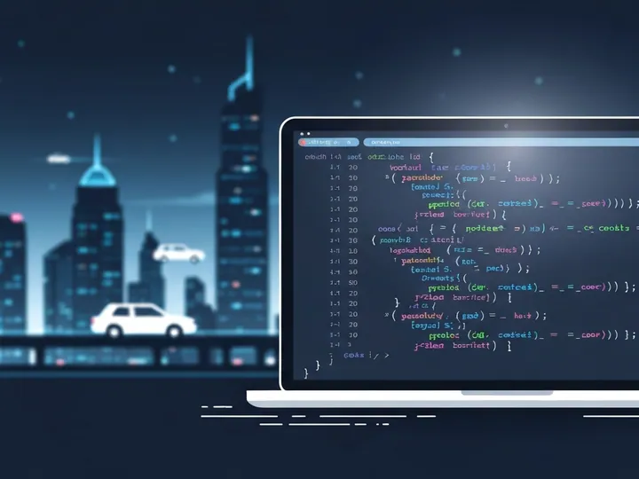 Ілюстрація, що символізує злам репозиторіїв GitHub, із зображенням коду та елементів кібербезпеки.